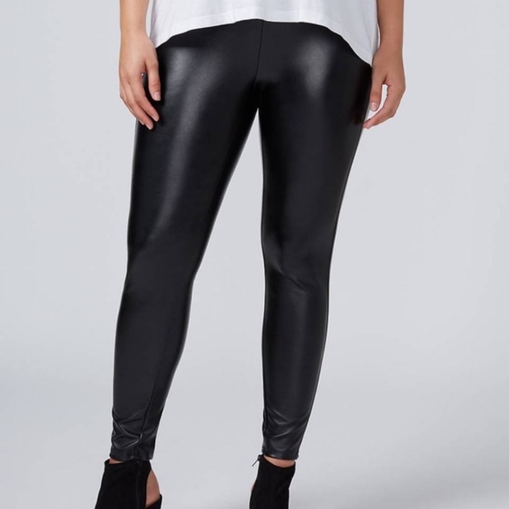 SALE {Lane Bryant} Faux Leather Skinny Pants 14/16 - Picture 1 of 5